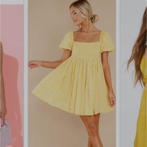 Yellow sun dress